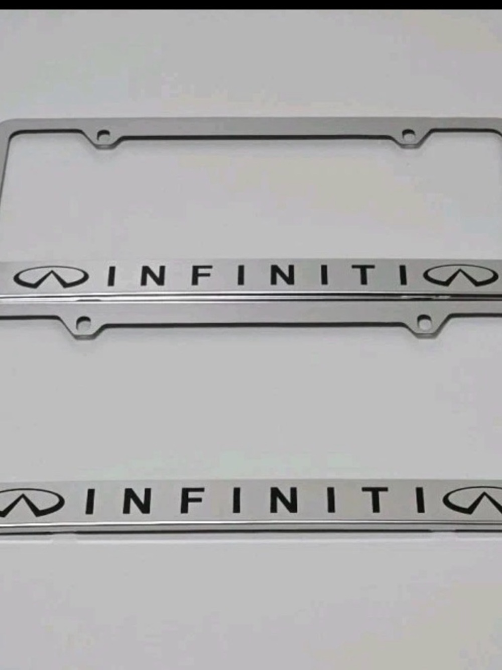 Infiniti Stainless Steel License plate frames (2)